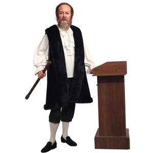 Collezione d'Arte Iperrealistica, Figure di Cera di Galileo a Grandezza Naturale in Silicone e Resina Fatte a Mano su Misura per Arredamento Domestico - Product Image 1