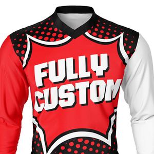 Jersey de Motocross al por Mayor, Jersey Deportivo de Manga Larga Transpirable de Secado Rápido de Poliéster, Diseño Personalizado para Equipos - Product Image 4