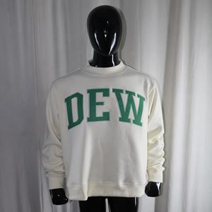 Sudadera DEW CREAM con cuello alto 100% algodón VERDE con apliques bordados y cuello ancho URBAN PRODUCTIONS - Product Image 2