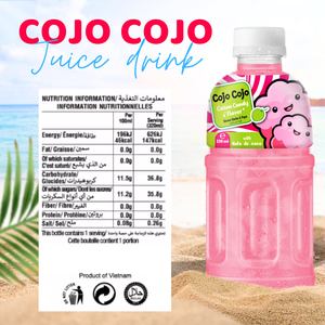 Cojo mejor oferta al por mayor 320ml Nata De Coco bebida con sabor a algodón de azúcar jugo de frutas y verduras OEM ODM fabricante - Product Image 4