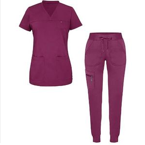 Conjunto de Uniforme Médico para Mujer, Diseño 2026, Cintura Elástica, Tela de Secado Rápido, Bolsillos con Cremallera, Traje de Enfermera - Product Image 6