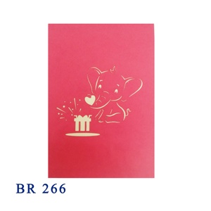 กล่องของขวัญป็อปอัพ3D การ์ดอวยพรเลเซอร์ตัดยอดนิยม - Product Image 4