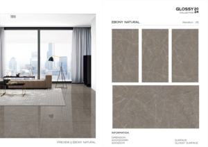 Azulejo de Porcelana Brillante de Gran Formato Premium 600x1200, Superficie Pulida, para Paredes y Pisos, Diseño Moderno para Interiores y Exteriores - Product Image 2