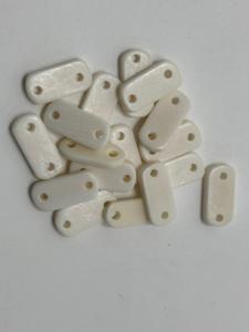 Cuentas espaciadoras de hueso de primera calidad con dos orificios, diseñadas para la creación de joyas, collares, pulseras, manualidades con cuentas y accesorios artesanales. - Product Image 2