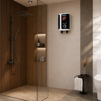 Chauffe-eau électrique instantané Rossi à commande manuelle 4000-4999W, chauffage rapide, élément en cuivre rouge, protection contre la surchauffe