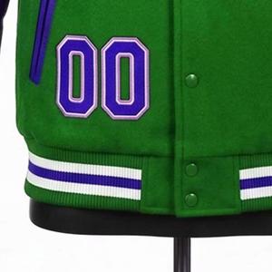 Wholesale Custom Logo Spring <b>Men's</b> Unisex Casual <b>Baseball</b> Varsity <b>Jacket</b> with Letter Pattern Cotton - Product Image 6