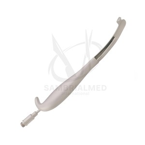 เครื่องมือถ่างปากแบบ Bauer สำหรับศัลยกรรมใบหน้าและขากรรไกร ซ้าย 24.5 ซม. พร้อมไฟใยแก้วนำแสง 26.5 มม. x 16 มม. ขวา แบบใช้มือ  CE - Product Image 4
