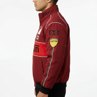 Blouson Bomber Rétro Personnalisé pour Homme, en Polyester, Rembourré pour l'Hiver, Style Moto, Fabrication OEM