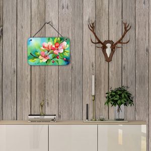 New Arkansas Apple Blossom Watercolor Wall Hanging Prints Multicolor Aluminum Metal <b>Sign</b> for Kitchen <b>Bathroom</b> Plaque Home Decor - Product Image 4