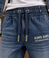 Ensemble assorti veste et pantalon en jean vintage pour homme, style urbain décontracté, veste à manches longues avec fermeture à cordon, idéal pour l'extérieur