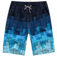 Shorts de plage décontractés d'été, longueur genou, avec cordon de serrage, en tissu peigné respirant, couleur unie, service OEM