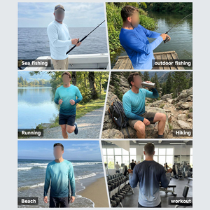 Camisa de Pesca Profesional con Protección Solar UPF, Manga Larga, Ropa Deportiva para Hombre, Pesca al Aire Libre, Deportes Acuáticos - Product Image 6