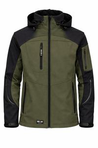 Veste coupe-vent sportive d'hiver pour homme, imperméable, respirante, à capuche, épaisse, avec logo personnalisé, idéale pour la course à pied et les activités sportives. - Product Image 4