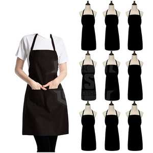 Multicolored Bib <b>Apron</b> for <b>Women</b> & Adult Girls <b>Kitchen</b> <b>Aprons</b> with Pockets for Cooking Painting BBQ Grilling Baking Bulk Supply - Product Image 4