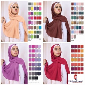 Custom Cotton Viscose Polyester <b>Scarf</b> Fabric Manufacturer Soft Lightweight OEM ODM Bulk White Label Service - Product Image 6