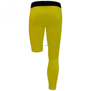 Mallas de compresión de una pierna para hombre, cintura elástica, estampadas, transpirables, ajuste de compresión - Product Image 2