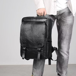 Mochila Antirrobo de Cuero PU Vintage 2026, Gran Capacidad, Cierre de Cremallera y Broche, Correas de Hombro Unisex, Diseño Suave - Product Image 4