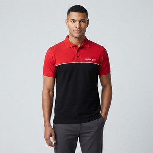 Camiseta Deportiva de Manga Corta para Hombre Hawk Eye Sports, de Alto Rendimiento, Informal, Estampada, Tejida, 100% Algodón, 220g, con Botones, Logotipo Frontal, Suave - Product Image 4