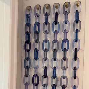 Chaîne de maillons transparents en résine époxy, grande taille, faits à la main, artistiques, pour décoration murale DIY, décoration de Noël, décoration de chambre d'ange personnalisée - Product Image 5