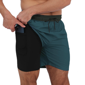 <b>Mens</b> Swimming <b>Trunks</b> Mesh Liner Quick Dry Swim Shorts Drawstring Closure Breathable Canvas Fabric Comfortable Casual Summer - Product Image 1