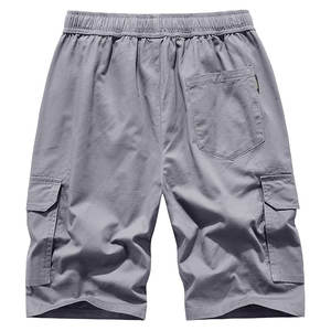 Pantalones Cortos Cargo de Algodón Elásticos de Talla Grande para Hombre, Estilo Urbano, con Cordón, Casuales, con Múltiples Bolsillos, para Hombre y Mujer - Product Image 2