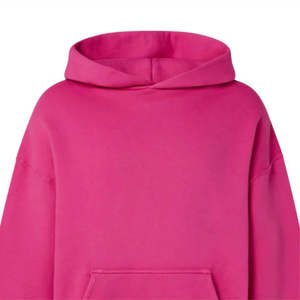 Sudadera con Capucha Oversize Rosa para Hombre, Informal, de Forro Polar, Estilo Urbano de Invierno - Product Image 3