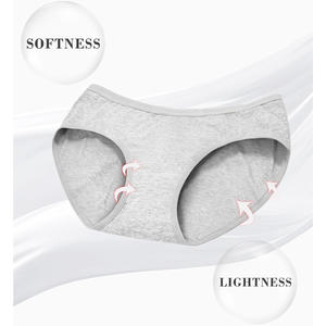 Culotte intime sexy en coton à motif léopard pour femme, tricotée, taille mi-haute, confortable, respirante, pour le quotidien - Product Image 2