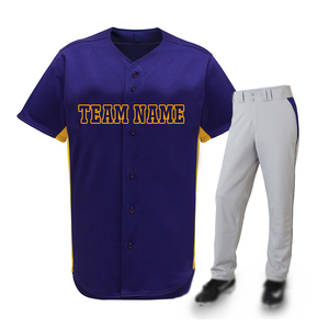 Ensemble de maillot et pantalon de baseball, nouveau design, uniforme de baseball personnalisé pas cher en polyester par sublimation, maillots de sport - Product Image 5