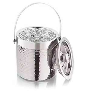 Round Aluminum Wine Cooler <b>Gold</b> Plated <b>Ice</b> <b>Bucket</b> from India Wholesale Beverage Tub And Bar Tool At Cheap Price - Product Image 5