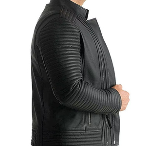 Chaqueta de Cuero Genuino Premium para Hombre, Nueva Colección de Invierno, Cortavientos, Abrigo Cálido, Precio al por Mayor, Suministro al por Mayor - Product Image 4