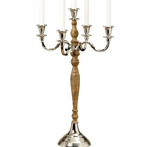 Candelabro Metálico de Lujo para Centros de Mesa de Boda con Marco Decorativo de Hierro de Inspiración Vintage para Decoración de Eventos - Product Image 1