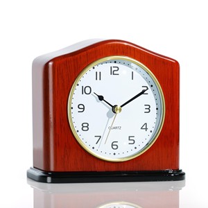 <b>Wooden</b> Tambour <b>Mantel</b> Desk <b>Clock</b> Handcrafted Minimalist Rectangular Abstract & Geometric Pattern Aqudus Saleem Wholesale India - Product Image 2