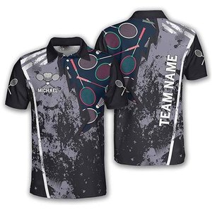 Custom Design <b>Badminton</b> Jersey Quick Dry Breathable Sportswear Men Women Training Shirt Sublimation OEM - Product Image 1