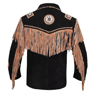 Premium Quality Brown Leather <b>Suede</b> Canvas Bomber <b>Jacket</b> Men's Vintage Winter Breathable Hot Sale Wholesale 100% Original <b>Suede</b> - Product Image 4