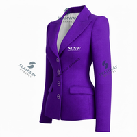 Blazer d'affaires à simple boutonnage NCNW, veste de costume de travail formelle sur mesure de qualité supérieure, veste de costume de bureau professionnelle pour femmes