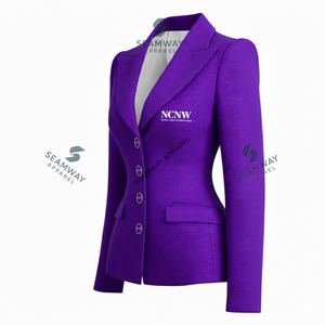 Chaqueta de Traje Profesional para Mujer, Blazer de Negocios de Un Solo Botón, Prenda Formal de Alta Calidad para Oficina - Product Image 2