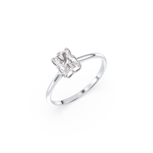Bague de fiançailles REYES Timeless Radiant Cut Solitaire en diamant de laboratoire cultivé en or massif 14 carats, certifiée IGI, bijoux fins pour femmes - Product Image 1