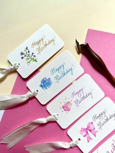 Wholesale Handmade Paper Brand Labels for Clothing and Gift Twine Customized Printed with Logo Hangtags Accessories and Gift Use - Product Image 3