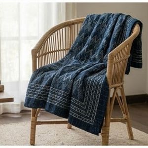Hand Block Printed Sanganer Cotton Kantha Queen Size Throws Large Width Handmade Indian <b>Quilt</b> Artisan Home Textile Export - Product Image 4