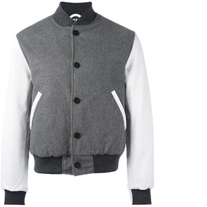 Veste universitaire de baseball pour hommes et femmes, en mélange de laine, manches décontractées, style universitaire, fournisseur OEM ODM - Product Image 4