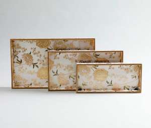 Plateaux de service en bois MDF faits à la main sur mesure, avec revêtement émaillé et résine décorative, pour cuisine et salle à manger (vente en gros) - Product Image 4