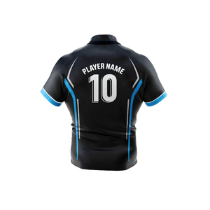 Wholesale High Quality Men Rugby Jersey Team <b>Set</b> Breathable Polyester/Cotton Customized Printed Sublimation Quick Dry Plus Size - Product Image 5