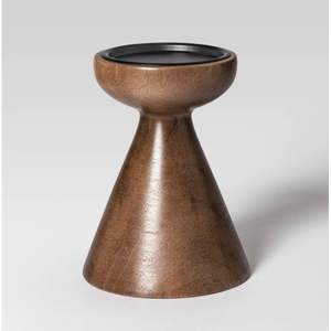 Candelabro Decorativo de Madera, Pieza Decorativa para el Hogar con Elegante Diseño de Linterna y Frasco - Product Image 2