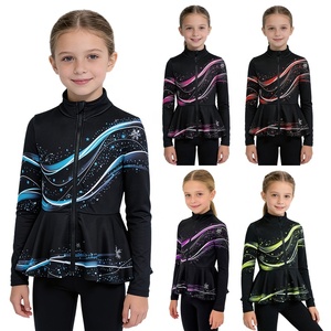 Tops de Patinaje Artístico de Alta Calidad para Niñas de 6 a 16 Años, Chaqueta Elegante, Sudadera, Ropa Deportiva para Gimnasia - Product Image 1