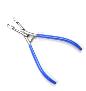 Pince à cheveux en acier inoxydable de qualité supérieure pour extensions de cheveux à la kératine, outil de coiffure, design personnalisé - Product Image 1
