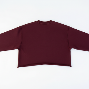 Chemise à manches longues personnalisée pour fabricants de vêtements, avec impression silicone, strass vieillis et effet délavé vintage - Product Image 2