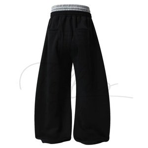 Custom Sweatpants Double Baggy High Waist Fleece Cotton Track Pants Casual Streetwear Breathable <b>Trousers</b> Made Pakistan0 - Product Image 2