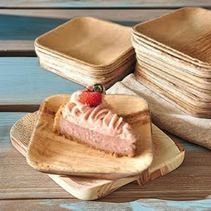 Plato de 10 pulgadas de Palma de hoja de areca desechable respetuoso con el medio ambiente, apto para microondas y reciclable para un estilo de vida respetuoso con el medio ambiente - Product Image 1