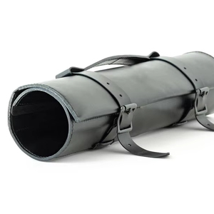 Estuche Enrollable para Cuchillos de Cuero Genuino de Alta Calidad, Duradero, Clásico, Portátil, Ligero y Ecológico, Bolsa Enrollable Funcional para Cuchillos - Product Image 1