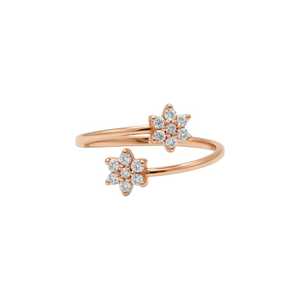 Anillo con Clúster de Diamantes Cultivados en Laboratorio de 0.28 CT en Oro de 18K para Mujer |   Anillo de Novia Moderno con Certificado IGI |   Joyería de Moda de Lujo - Product Image 6
